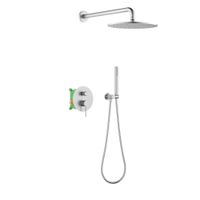 Душевая система встроенная Timo Saona SX-2369/13SM никель — фото 1, Встраиваемые душевые комплекты