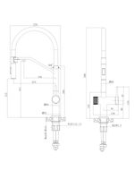 Товар: Agger Elegant смеситель для кухни однорычажный с каналом для питьевой воды и гибким изливом, сатин матовый арт-A3241422 - фото 2 Agger Elegant смеситель для кухни однорычажный с каналом для питьевой воды и гибким изливом, сатин матовый арт-A3241422 — фото 2, Смесители для кухни