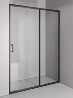 Товар: Orange душевое ограждение в нишу с раздвижной дверкой, матовый черный арт-E02-140TB - фото 4 Orange душевое ограждение в нишу с раздвижной дверкой, матовый черный арт-E02-140TB — фото 4, Раздвижные душевые двери