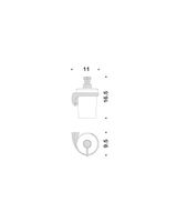 Дозатор COLOMBO DESIGN LINK настенный цвет хром арт-B9310DX — фото 2, Дозаторы