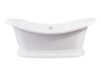 Ванна FIDJI 190 см из литьевого мрамора NOVA GEL / Aqua de Marco 1190WFID_GEL — фото 6, Ванны