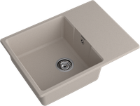 GRANFEST Мойка URBAN 668L 1-чаша+крыло 680*490мм песочный арт.GF-UR- 668L песочный — фото 1, Кухонные мойки