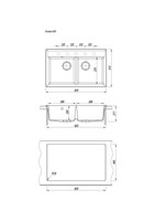 Мойка кухонная Florentina Тоскана 820, цвет черный, арт-17.050.E0820.102 — фото 4, Кухонные мойки