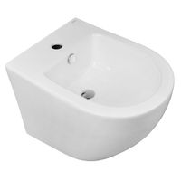 Биде подвесное Azario Grado 495х365х325 санфаянс, белый арт-AZ-0046F — фото 9, Биде подвесные