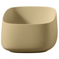 Раковина Artceram Cognac Quadro накладная без отверстий цвет zync yellow арт-COL006 12 00 — фото 1, Раковины накладные