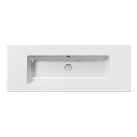 раковина подвесная/встраиваемая PURA 122x46 белый арт-8840111 — фото 1, Раковины подвесные