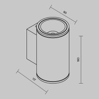 Настенный светильник (бра) Outdoor O303WL-L10W3K — фото 2, Уличное освещение