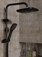 Душевая система Orange O-Shower OW04b черный матовый — фото 8, Душевые стойки