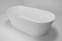 Ванна из искусственного камня ABBER Stein AS9626 белая матовая — фото 8, Ванны из искусственного камня