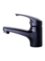 OneLife смеситель для раковины однорычажный полимерный с гигиеническим набором, черный арт-P01-022b — фото 4, Смесители для раковины