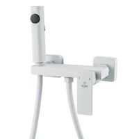 Гигиенический душ со смесителем Rose R1805C-1, белый — фото 1, Лейки для душа