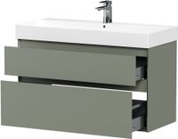 Тумба под раковину Allen Brau Infinity 100 олива матовый арт-1.210027.CGM — фото 7, Тумбы под раковину