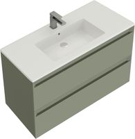 Тумба под раковину Allen Brau Eclipse 80 1.E1002.CGM 2.0 олива матовый — фото 3, Тумбы под раковину