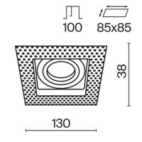 Встраиваемый светильник Technical арт-DL003-01-W — фото 7, Точечные светильники