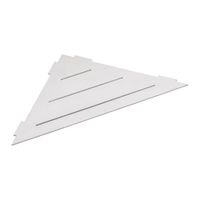 101302425 CYTRO Душевая полочка сталь шлифованная BEMETA — фото 1, Полки для ванной и душа