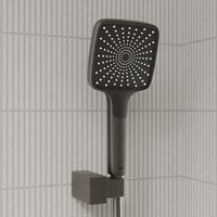 Встраиваемая система с тропическим, ручным душем и изливом IDDIS Parker матовый графит (PARGM03i68) — фото 2, Встраиваемые душевые комплекты