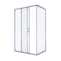 Душевой уголок ALEX BAITLER 1 серия AB14120X1 прозрачное стекло — фото 1, Душевые перегородки