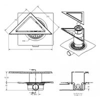 Товар: Трап BERGES водосток ZENTRUM Norma 35х25х25 угловой, матовый хром, выпуск D50 H65 боковой арт-090913 - фото 8 Трап BERGES водосток ZENTRUM Norma 35х25х25 угловой, матовый хром, выпуск D50 H65 боковой арт-090913 — фото 8, Трапы для душа