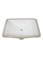 BOND Раковина встраиваемая под столешницу 53х37,5х20см прямоугольная белая с переливом арт-S96-530 — фото 5, Раковины встраиваемые снизу