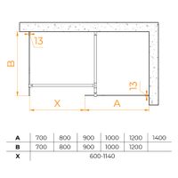 Товар: Душевая перегородка RGW WA-020B (WA-010B (2 шт.) + S-1220 B) 1200x800, арт-02122028-11 - фото 3 Душевая перегородка RGW WA-020B (WA-010B (2 шт.) + S-1220 B) 1200x800, арт-02122028-11 — фото 3, Душевые перегородки
