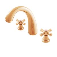 MK333.5Z MORAVA RETRO - смеситель для умывальника, CLICK-CLACK, ЦВЕТ ЗОЛОТО — фото 1, Смесители для раковины