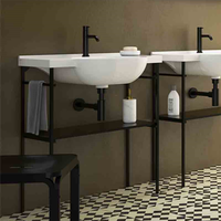 Консоль GLOBO MODE под раковину цвет черный матовый ME004SAR — фото 2, Консоли для раковины