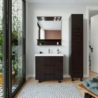 Тумба под раковину напольная Бриклаер ЧИЛИ венге, 80 см 4627125415111 — фото 3, Тумбы с раковиной