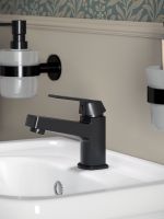 OneLife смеситель для раковины однорычажный полимерный, черный арт-P02-021b — фото 6, Смесители для раковины