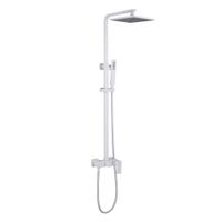 Душевая стойка ABBER Daheim AF8220WL без излива, белая матовая — фото 1, Душевые стойки