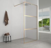 Товар: Душевая перегородка Aquanet 120x200 профиль золото, прозрачное стекло арт-SW-1200GST - фото 1 Душевая перегородка Aquanet 120x200 профиль золото, прозрачное стекло арт-SW-1200GST — фото 1, Душевые перегородки