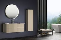 Зеркало ORKA Moonlight 75x75 c LED подсветкой, бежевый матовый 3001336 — фото 1, Зеркала в ванную комнату