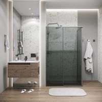 Боковая стенка Grossman Galaxy (80х195) графит сатин,стекло тонированное, 1 место арт-200.K33.01.80.42.10 — фото 3, Боковые стенки