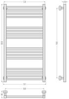 Товар: Полотенцесушитель водяной Сунержа Модус PRO 1000х500 Без покрытия 00-0450-1050 - фото 2 Полотенцесушитель водяной Сунержа Модус PRO 1000х500 Без покрытия 00-0450-1050 — фото 2, Водяные полотенцесушители