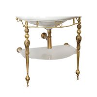 Товар: BELLA Консоль напольная 73 см. ажурная с полкой стекло, бронза 20700 - фото 1 BELLA Консоль напольная 73 см. ажурная с полкой стекло, бронза 20700 — фото 1, Консоли для раковины