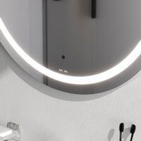 M85AMOX0701WG Универсальное зеркало с контурной LED-подсветкой, ИК- сенсором, круглое, 70 см — фото 2, Зеркала в ванную комнату