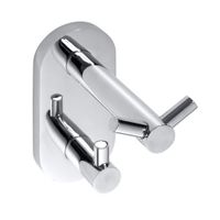 104405222 OMEGA Крючок двойной, хром BEMETA — фото 1, Крючки для полотенец