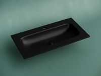 Раковина накладная мебельная Grace прямоугольная 910x457x137 с отверстием под смеситель цвет черный матовый арт-CN7019MB — фото 2, Раковины накладные