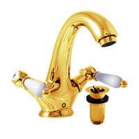 Товар: Смеситель Morava retro для раковины с донным клапаном пласт, арт-MK529.5KZ - фото 1 Смеситель Morava retro для раковины с донным клапаном пласт, арт-MK529.5KZ — фото 1, Смесители для раковины