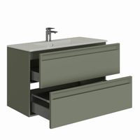 Тумба под раковину Allen Brau Eclipse 100 1.E1003.CGM 2.0 олива матовый — фото 7, Тумбы под раковину