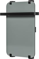 Полотенцесушитель электрический Allen Brau Infinity 60x44 с рейлингом 2.0 и креплением, черный матовый 00325656 — фото 2, Электрические полотенцесушители