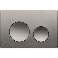 Кнопка смыва Veconi FLUSH V2, FLV2-GM, 240х162х10, пластик, оружейная сталь — фото 1, Кнопки смыва