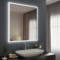 Товар: Зеркало с LED-подсветкой SIENA (80*90) /AQUA DE MARCO Sien80/90 - фото 2 Зеркало с LED-подсветкой SIENA (80*90) /AQUA DE MARCO Sien80/90 — фото 2, Зеркала в ванную комнату