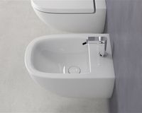 Биде GLOBO STOCKHOLM подвесное с одним отверстием цвет белый арт-LAS10BI — фото 2, Биде подвесные