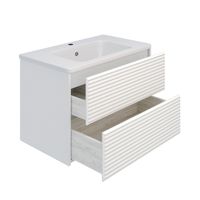 Тумба подвесная с умывальником PARMA 80 /белая/ AQUA DE MARCO 5080WPAR — фото 3, Тумбы с раковиной