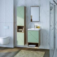 Товар: Ниша для тумбы Бриклаер КРИСТАЛЛ 50 см, дуб гранж песочный 4627125417061 - фото 3 Ниша для тумбы Бриклаер КРИСТАЛЛ 50 см, дуб гранж песочный 4627125417061 — фото 3, Тумбы с раковиной