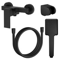 Смеситель для душа Azario EDDIE с ручным душем, керамический картридж, без излива, черный матовый арт-AZ-WQY338207PA — фото 6, Смеситель для душа