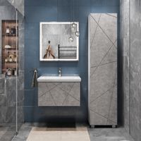 Тумба под раковину VIGO Geometry 60 подвесная бетон (033 бетон) — фото 5, Тумбы под раковину