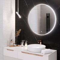 Зеркало с LED-подсветкой MILAN (77) круглое /AQUA DE MARCO MIL77 — фото 4, Зеркала в ванную комнату