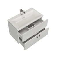 Тумба подвесная "ЛУКСОР-70 см" с 2-я ящ. белая матовая (ум. Блисс-70 см.) 107057 — фото 6, Комоды и тумбы для ванной комнаты