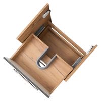 Тумба подвесная с умывальником MELBOURNE 60 /дуб/серый/ AQUA DE MARCO 5060GCMEL/H/V.2.0 — фото 8, Тумбы с раковиной